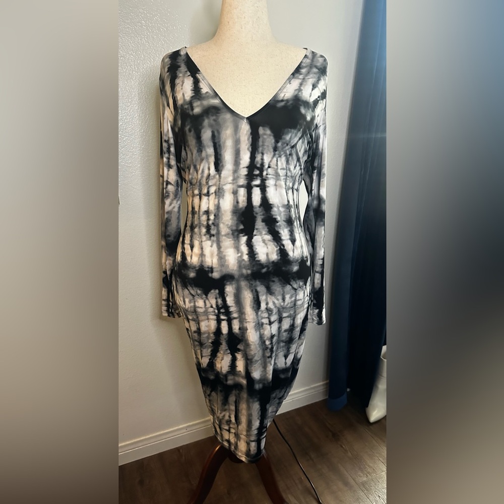 Tie dye printed fashion nova dress